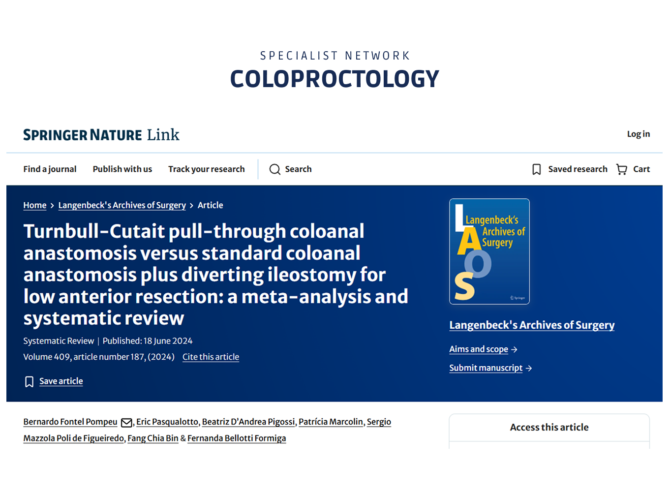 Coloproctology
